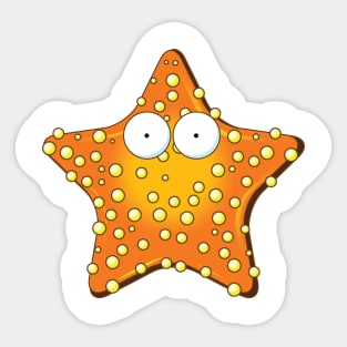 Cartoon Starfish Sticker